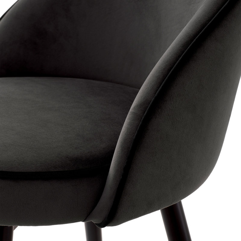 Tabouret pivotant Cooper, Roche gris foncé, Tabouret de comptoir (siège d'une hauteur de 26,3