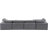 Hinesh Velvet L-Shaped Sectional Reversible-87141409