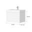 Ensemble de meuble-lavabo mural simple 36 po Vaillancourt