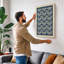 Lattice Geometric - Wrapped Canvas-1723003139-1723003165