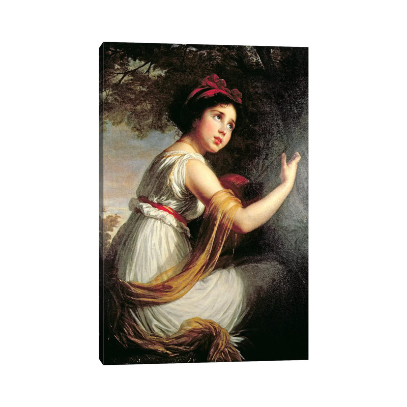 Portrait Of Julie Le Brun, C.1797 by Elisabeth Louise Vigee Le Brun - Wrapped Canvas Painting