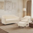 Kaya 3-Piece Living Room Sofa Set With Loveseat And Accent Chair And Ottoman