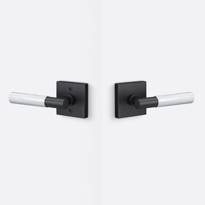 Aspra Square Passage Rosette, Knurled Grip