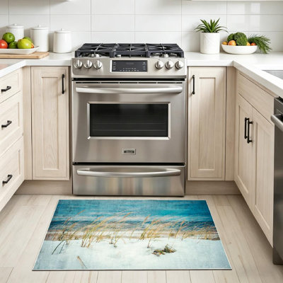 Tapis transparent pour la plage Winter Coast
