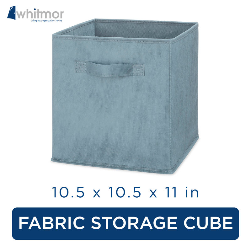 Whitmor Clip & Cube™ Fabric Bin, Blue