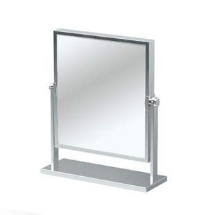 SINGLE TILTED MIRROR STAND- CHROME