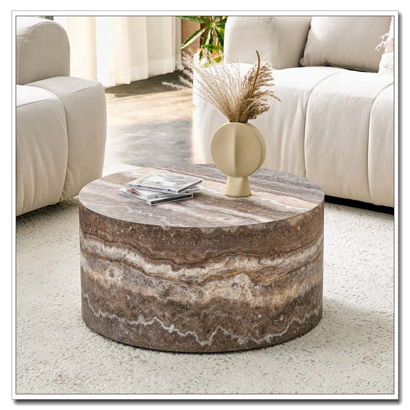 Table basse ronde, Gris