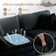 Canapé-lit simple en tissu de chenille avec causeuse et causeuse pour salon, appartement et bureau-846470487-854463690