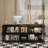 Modern Reception Counter Desk With Tempered Glass Display, Led Light, Spacious Storage, And Metal Slide Rails Modern Entryway Cabinet With Spacious Drawers - Sleek White Design