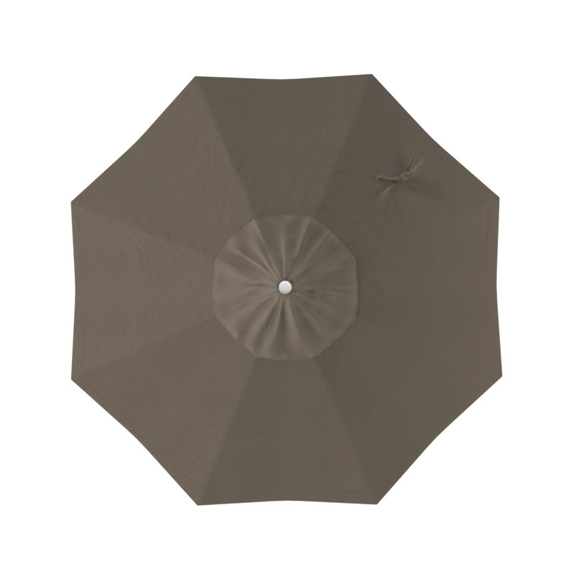 Parasol de marché 7,5', Blanc, Sunbrella®, Sunbrella® à tissage uni palette colombe