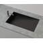 Lavabo de salle de bain encastré en résine 25,2 po x 16,1 po Badeloft UB-04-RL-GBLK-71991641