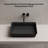 Monblari 20" X 14" Rectangle Solid Surface Matte Black Vessel Sink-126410562