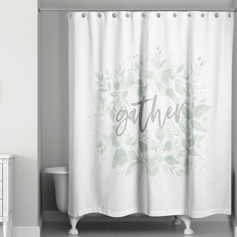 Rideau de douche simple gather automne Duell