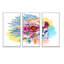 «Skull And Flowers», 3 pièces, cadre flottant, impression sur toile-570694446-570694442