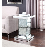 Choe Mirrored Glass Top End Table
