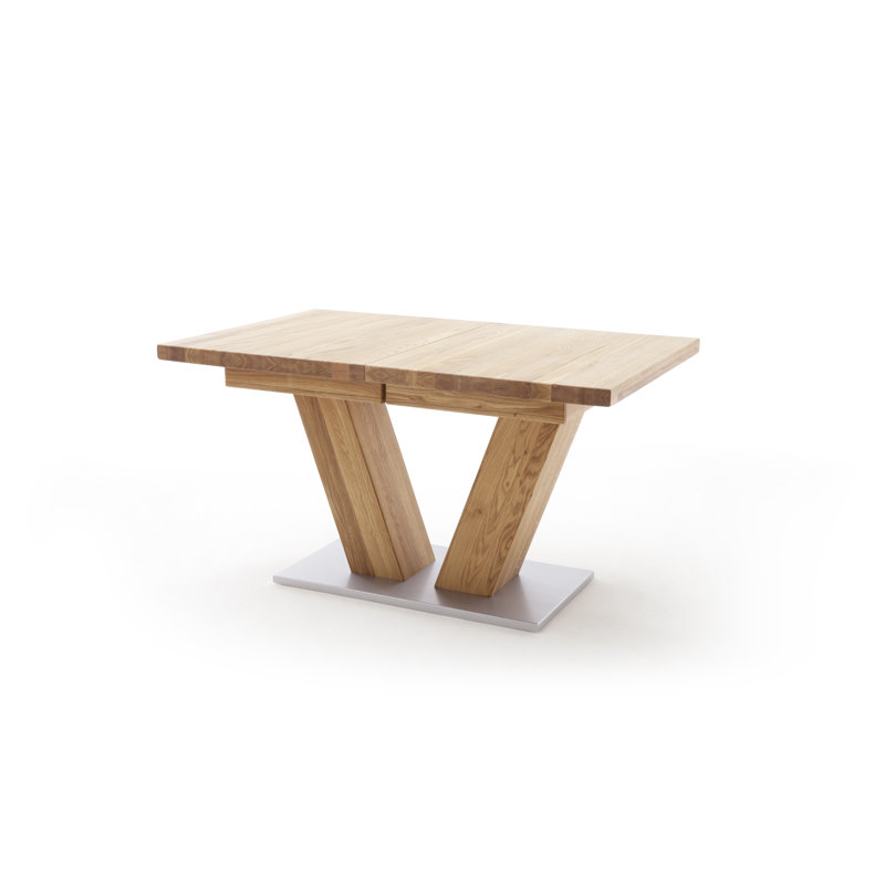 Demarco Oak Solid Wood Dining Table, Wild oak, 78cm H x 180cm W x 100cm D