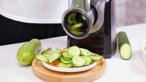Kcourh Commercial Electric Multifunctional Vegetable Chopper Food Cutter  and Slicer Mandoline Slicer Blade