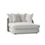 Bali 57" Wide Outdoor Wicker Patio Daybed with Cushions-57337707