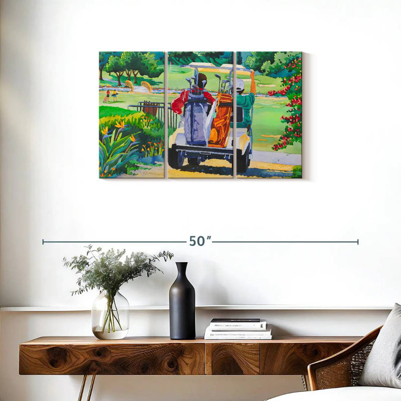 Senne The Golfers, 20" H x 33" W