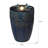 Blue Ceramic Bird & Dandelion Fountain, Decorative Water Fountain with LED Lights and Quiet Pump, Indoor Outdoor Water Feature for Patio, Garden, Deck, Balcony, Office and Home Décor, Relaxing Cascading Water Design-129619018
