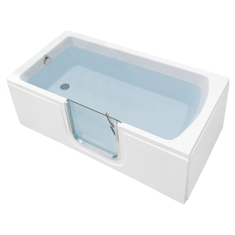 Ella Laydown 30x60 Soaking Walk in Bathtub Left Drain
