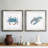 " Bubbly Blue Crab " 2 - Pieces