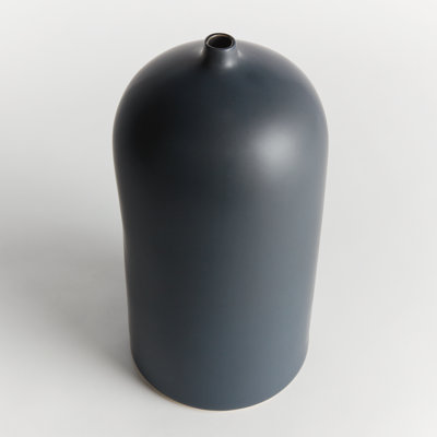 Ceramic Matte Navy Vase Large