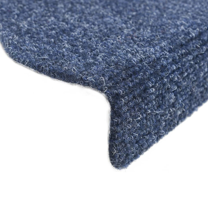 Non-Slip Stair Tread, Half-Circle 56 x 17 x 3cm, Blue, 10