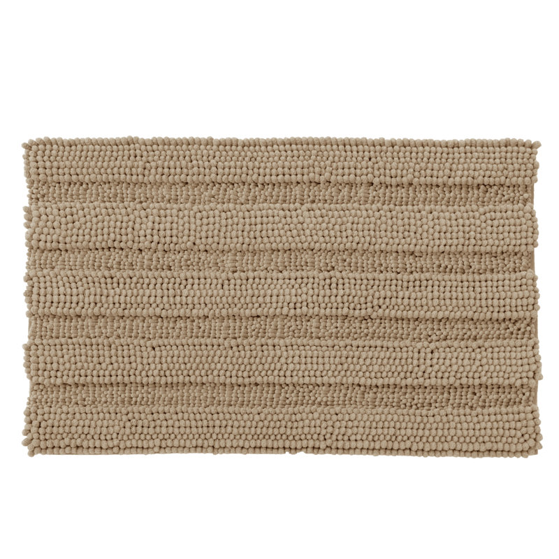 Tapis de salle de bain en chenille douce Chenault, tapis de bain rectangulaire en microfibre à envers antidérapant, séchage rapide