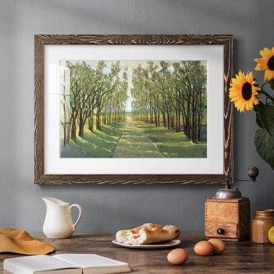 Forest Path encadré sur papier