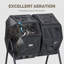 Composteur rotatif extérieur WERPH à chambre double de 54 gallons-131642574