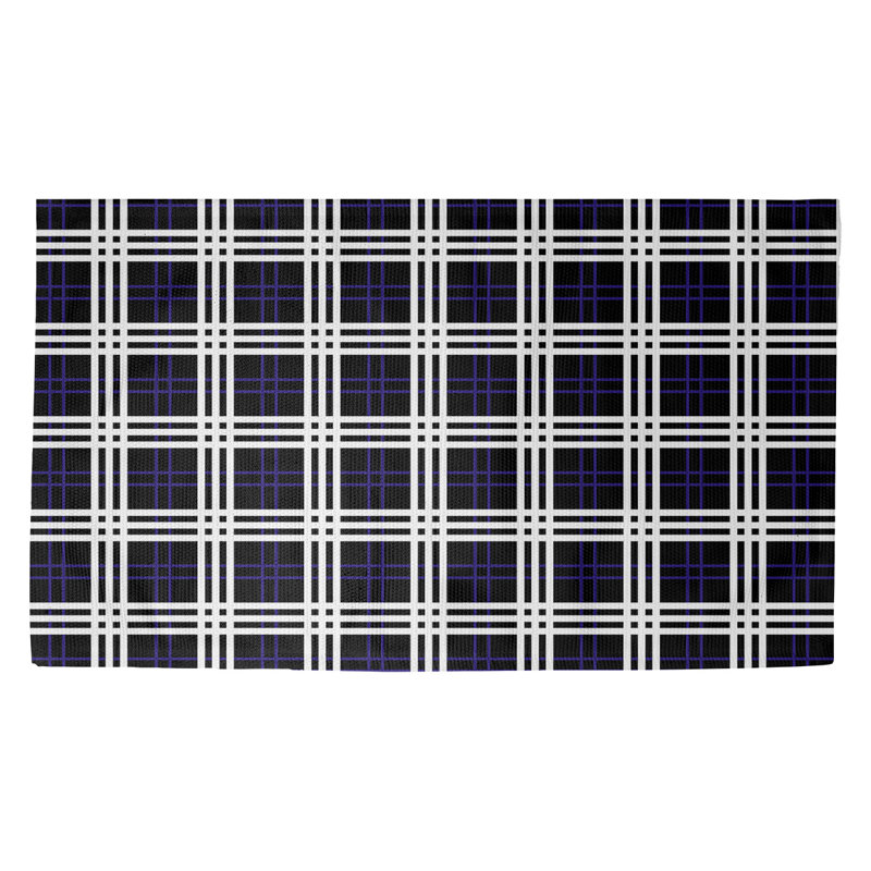 Plaid Indoor Rug, Rectangle 5' x 7'