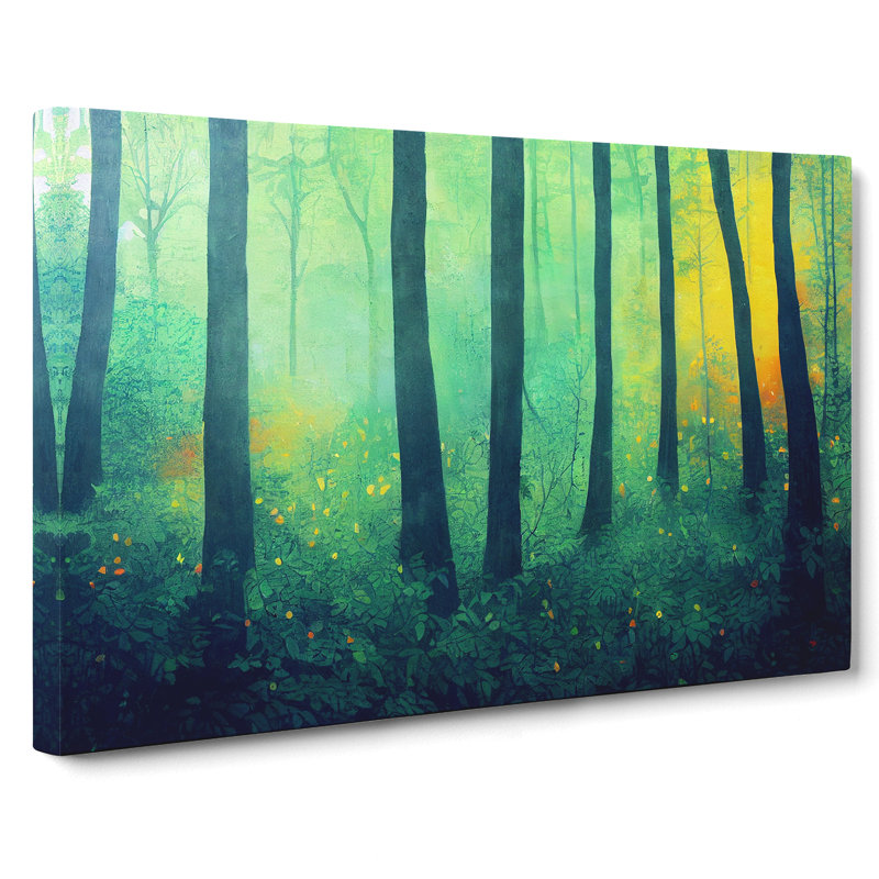 Delightful Summer Forest - Wrapped Canvas, 35cm H x 50cm W x 3cm D