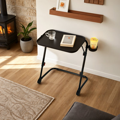 Adjustable Folding Desk Space-Saving Design Lightweight with Durable Metal Frame for Apartments Office