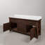 Castrejon 72 In. Double Sink Carrara White Marble Countertop Vanity In Rustic Sierra With Mirrors-1603000476-1603000473