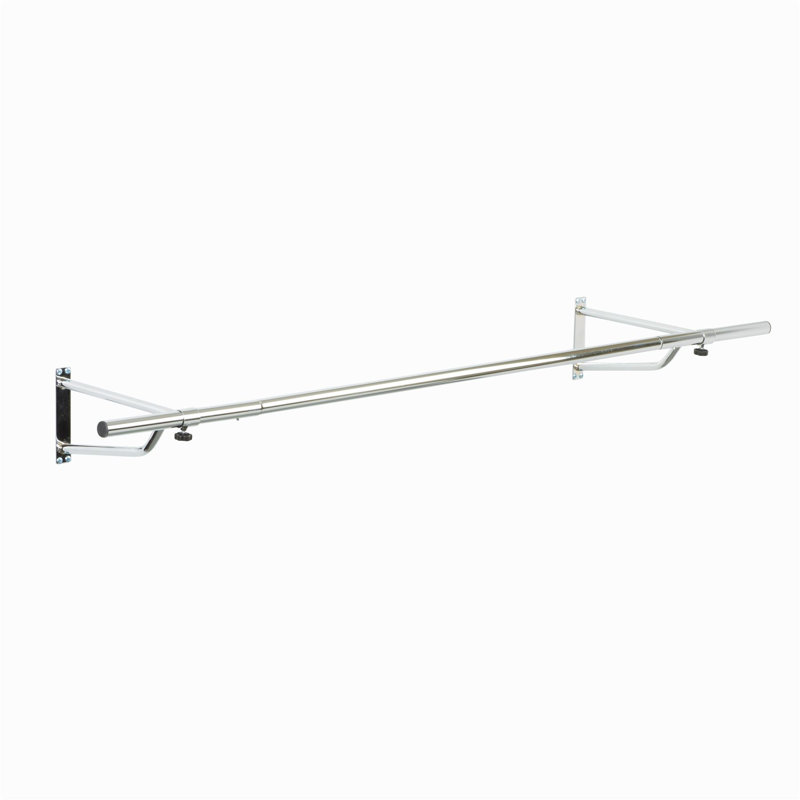 Fairhill 183cm Wall Mounted Clothes Rack, Chrome Plated