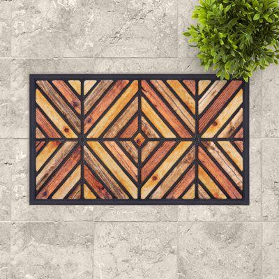 Portacolour Non-Slip Chevron Doormat
