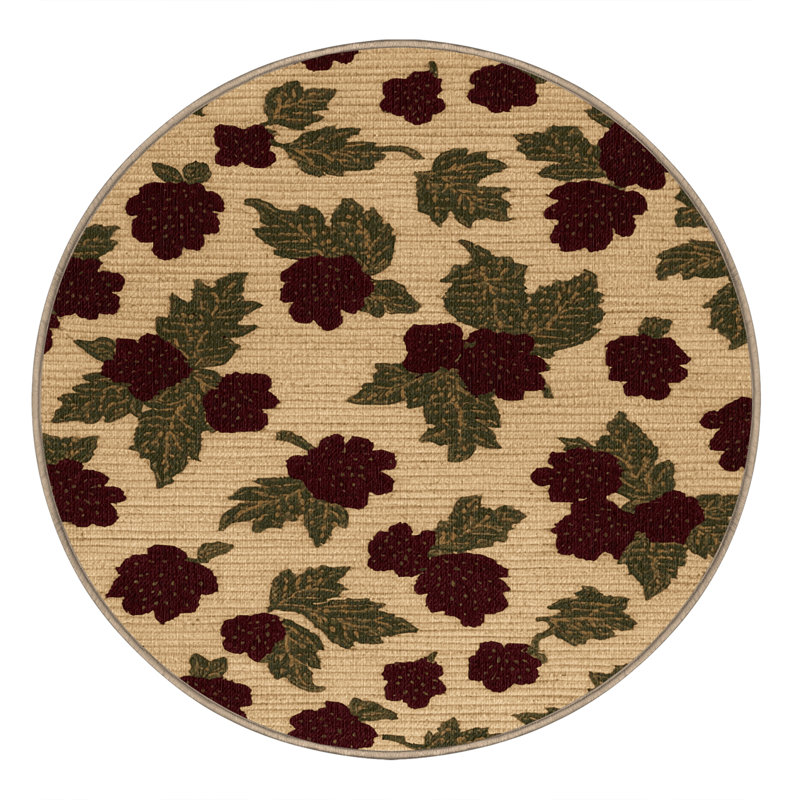  Tapis lavable Buffalo Berry, Rond 3 pi