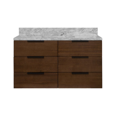 Mitchell 42" Carrara Marble Single Bathroom Vanity
