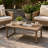 Patio Rattan Wicker Coffee Table for Deck Porch Balcony Garden