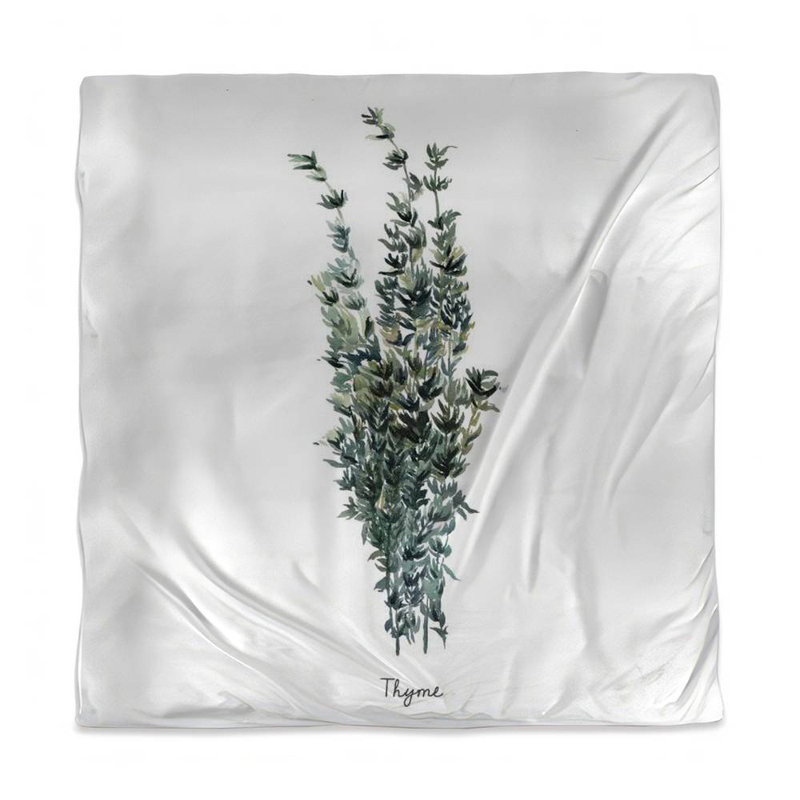 Thyme Leaves Bundle White Kitchen Duvet Cover - Home Decor