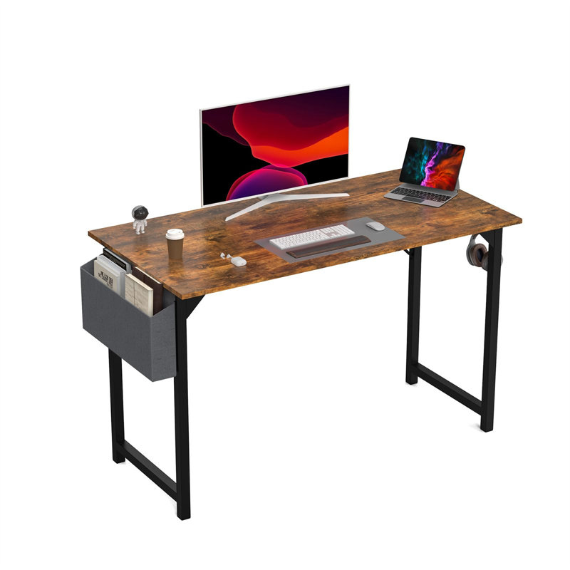 Bureau d'écriture Toygar, Brun / noir, H 29,8 po x l 47,24 po x P 19,69 po