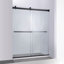 Porte de douche sans cadre l 56 po x H 76 po Spezia