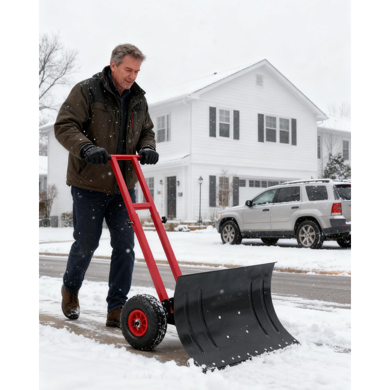Adjustable Dustpans with Replaceable Head, Black&Red