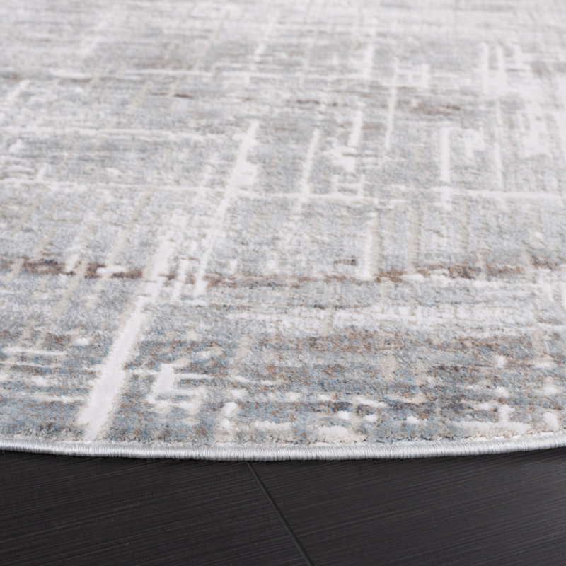Platinum Performance Abstract Rug, Round 6'7"