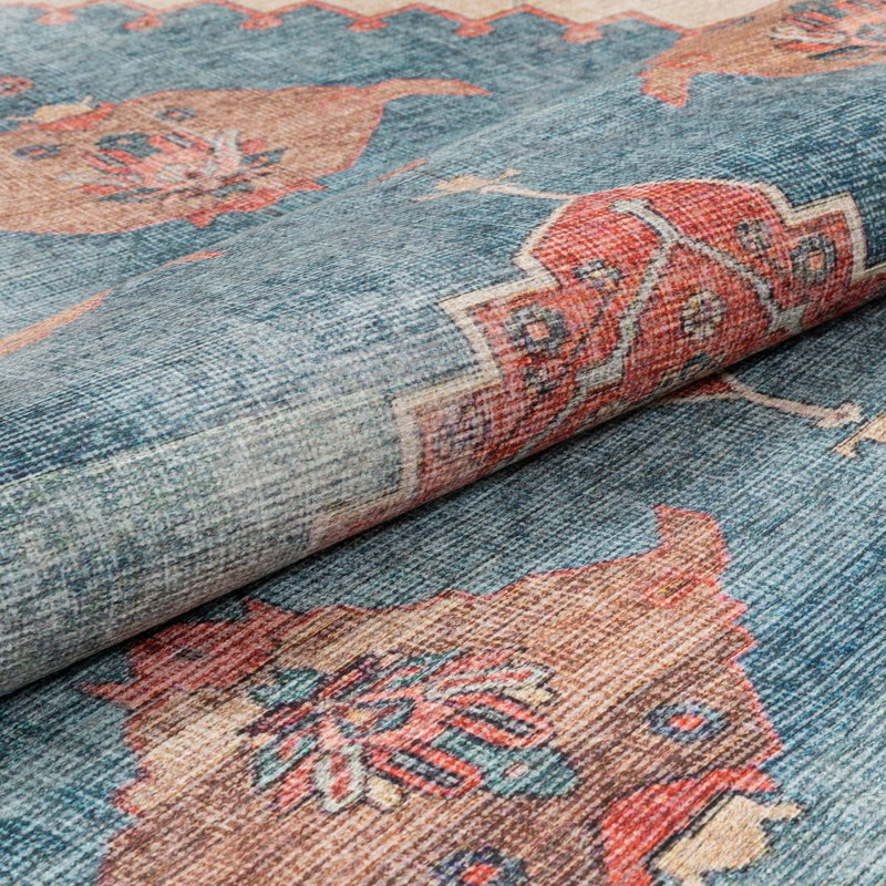 Eustice Washable Oriental Indoor Rug, Runner 2'7" x 9'10"