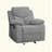 Hymera 38" Wide Chenille Manual Glider Standard Recliner