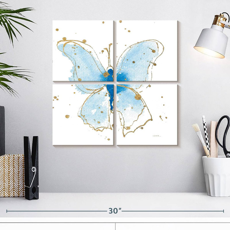 Papillons dorés Brampt V, H 18 po x l 18 po