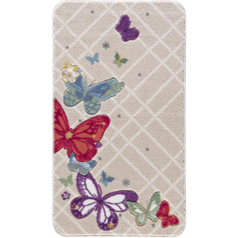 Tapis de bain Marienville, Mauve / rouge / crème