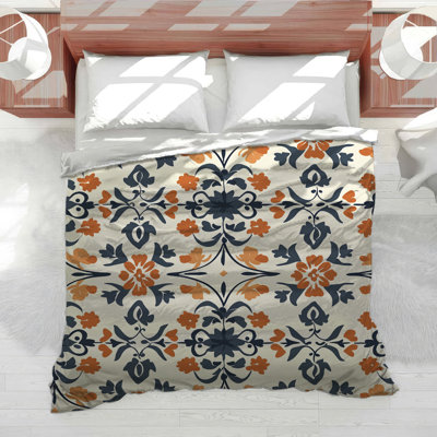 Decorative Leaves Bedding Floral Comforter Art Deco
